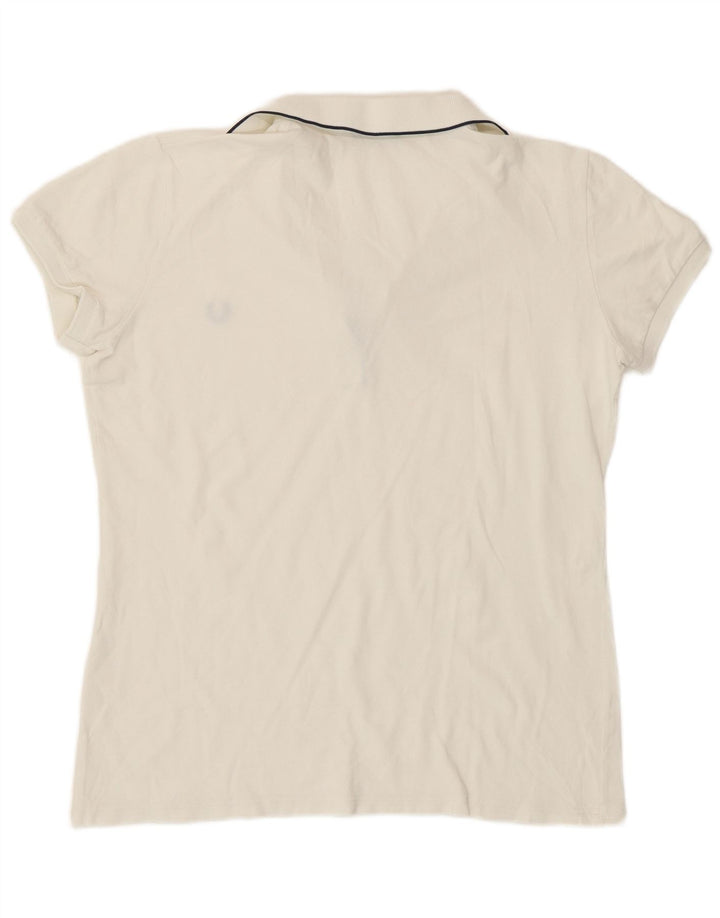 Fred Perry Polo para mujer UK 20 2XL Blanco