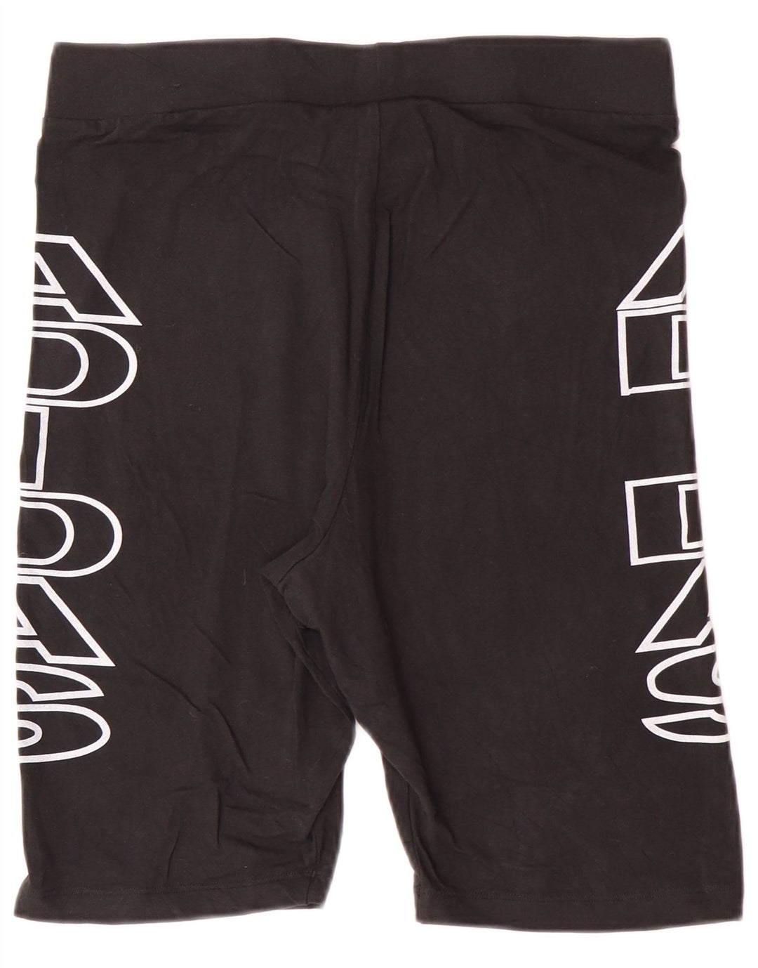 ADIDAS Pantalones cortos deportivos gráficos para mujer UK 40 XL Algodón negro