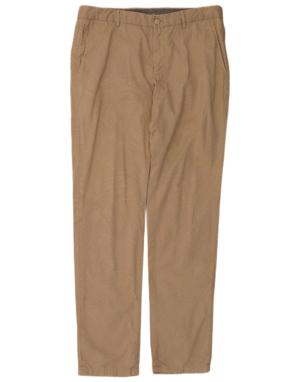Massimo Dutti Pantalón Chino Slim Fit para Hombre EU 44 Large W34 L34 Beige Floral