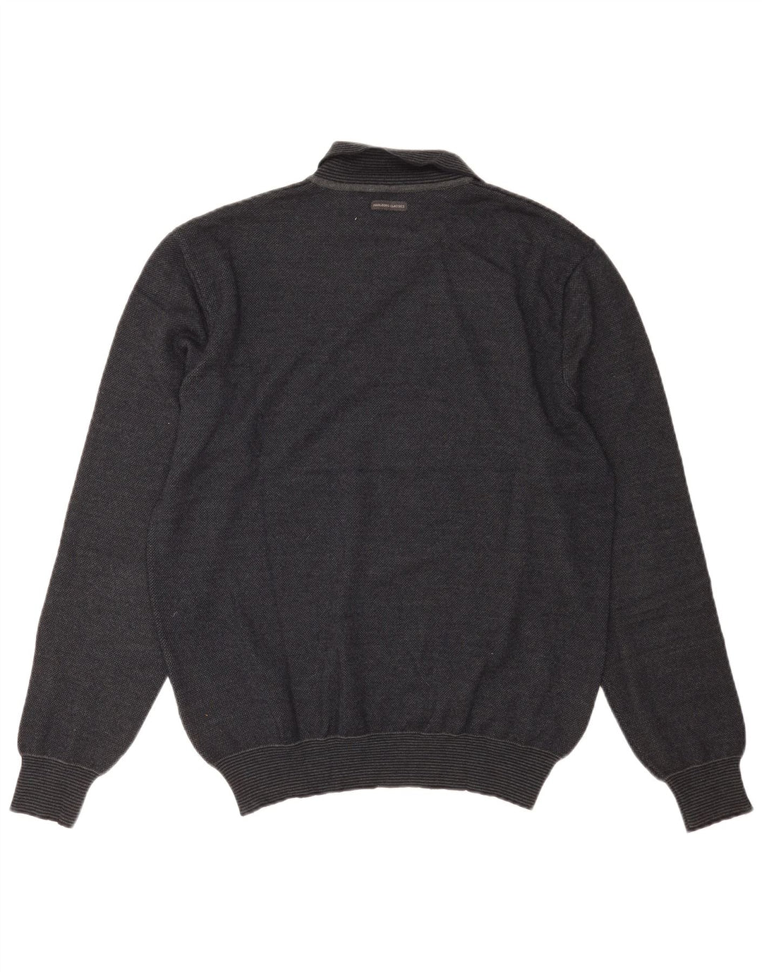 Marlboro Classics Mens Polo Neck Jumper Suéter Grande Gris Lana