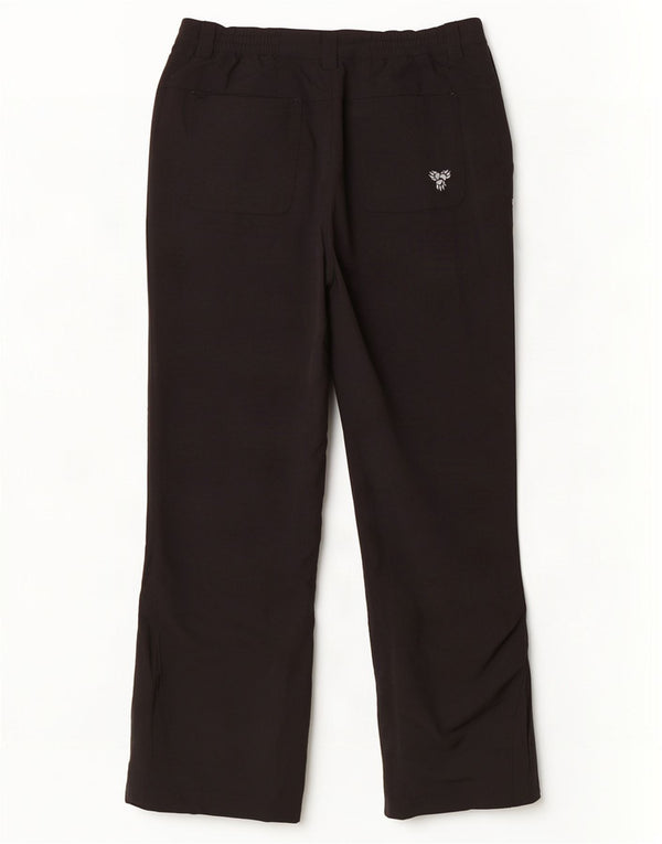 Jack Wolfskin Pantalones cortavientos para mujer UK 12/14 Medium W32 L30 Negro