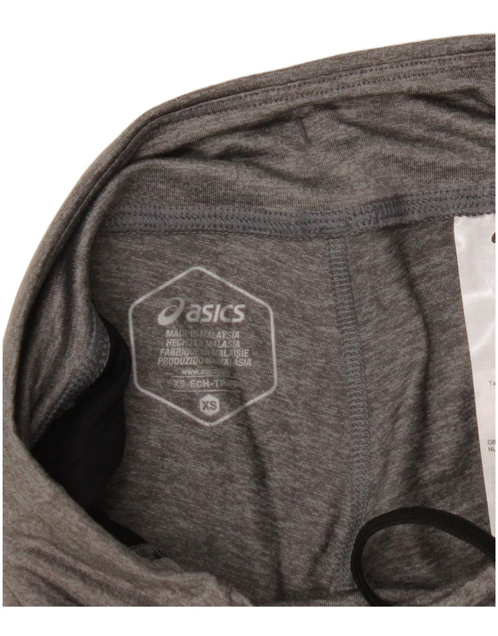 ASICS Womens Leggings UK 4 XS  Grey Polyester