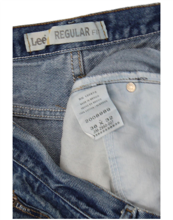 Vaqueros rectos de corte regular Lee para hombre W36 L32 Algodón azul