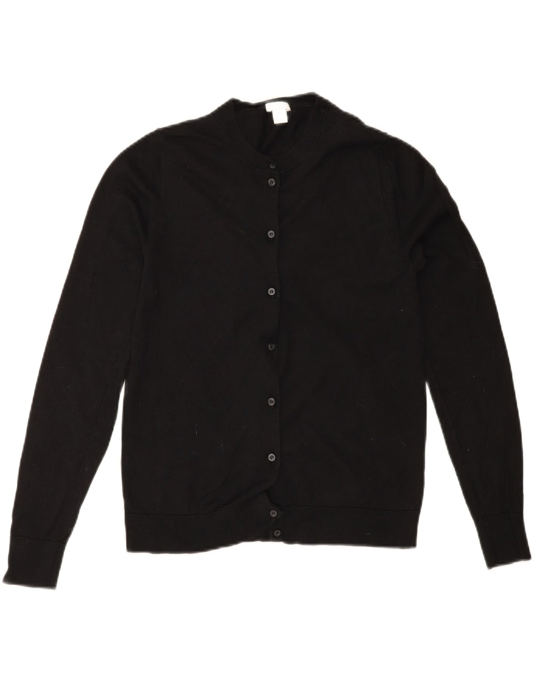 J. CREW Womens Cardigan Sweater UK 14 Medium Black Cotton Vintage J. Crew and Second-Hand J. Crew from Messina Hembry 