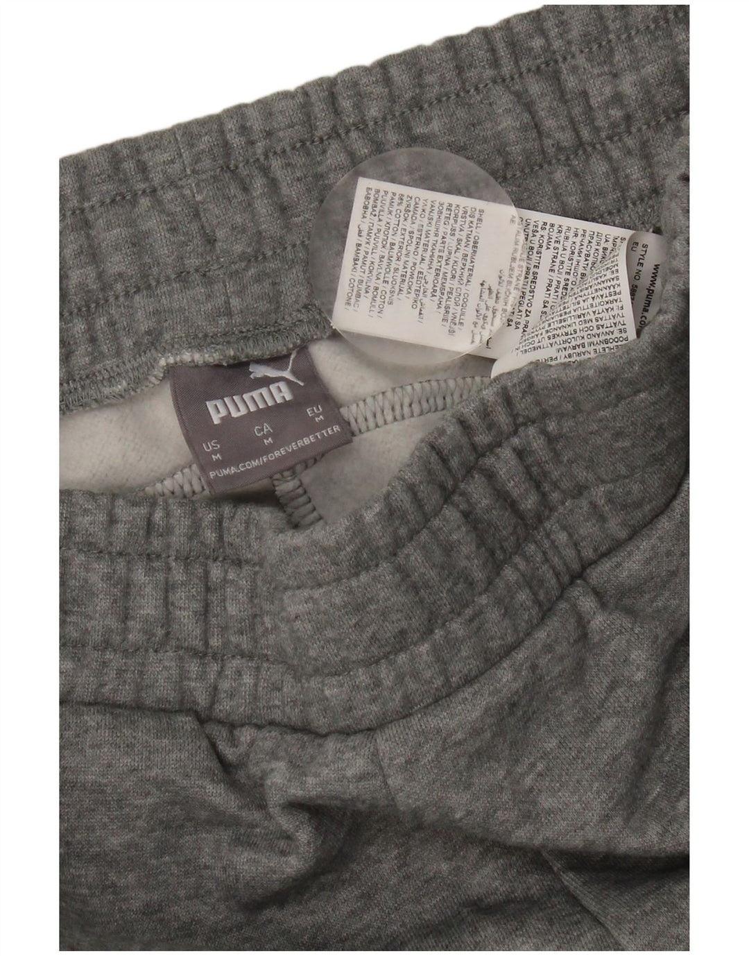 Pantalones De Chándal Puma Joggers De Algodón Moteado Gris Medio |
