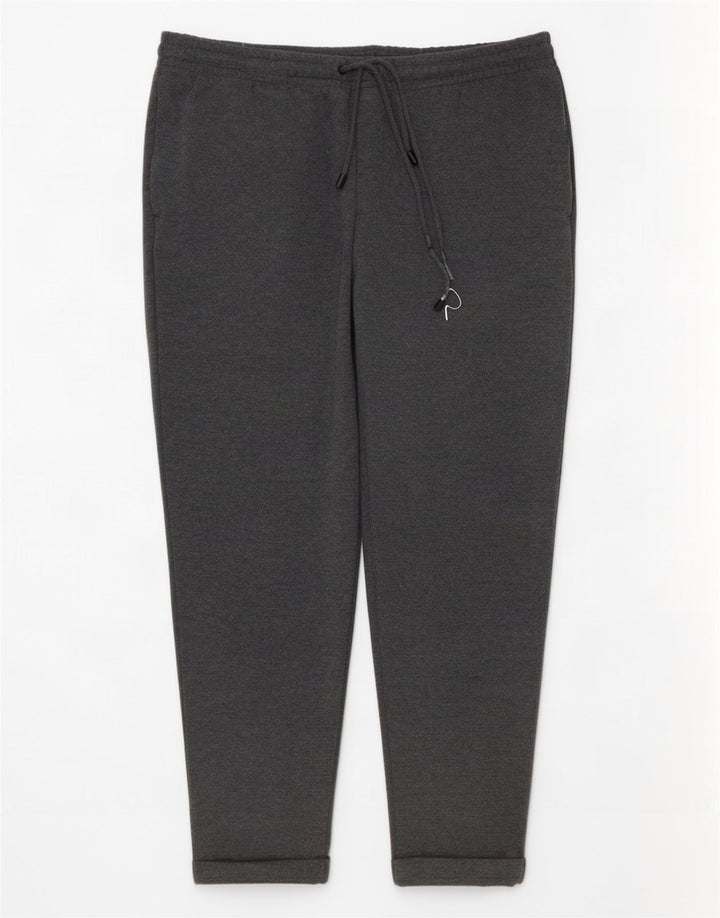 Zara Hombre Pantalón Chándal XL Gris Poliéster