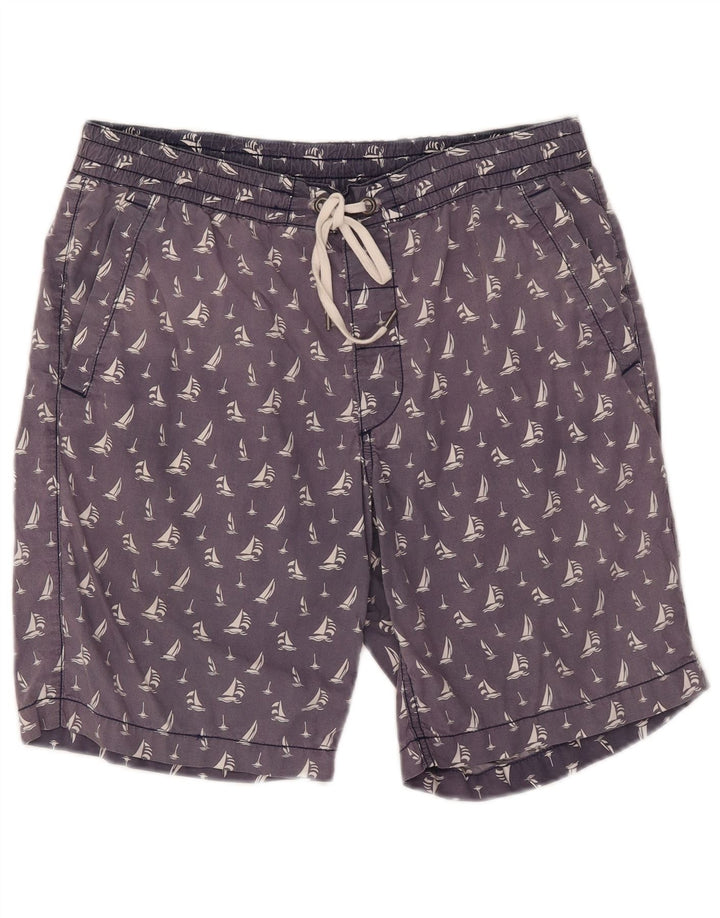 Polo Ralph Lauren pantalones cortos casuales con patrón abstracto para hombre mediano W32 azul marino