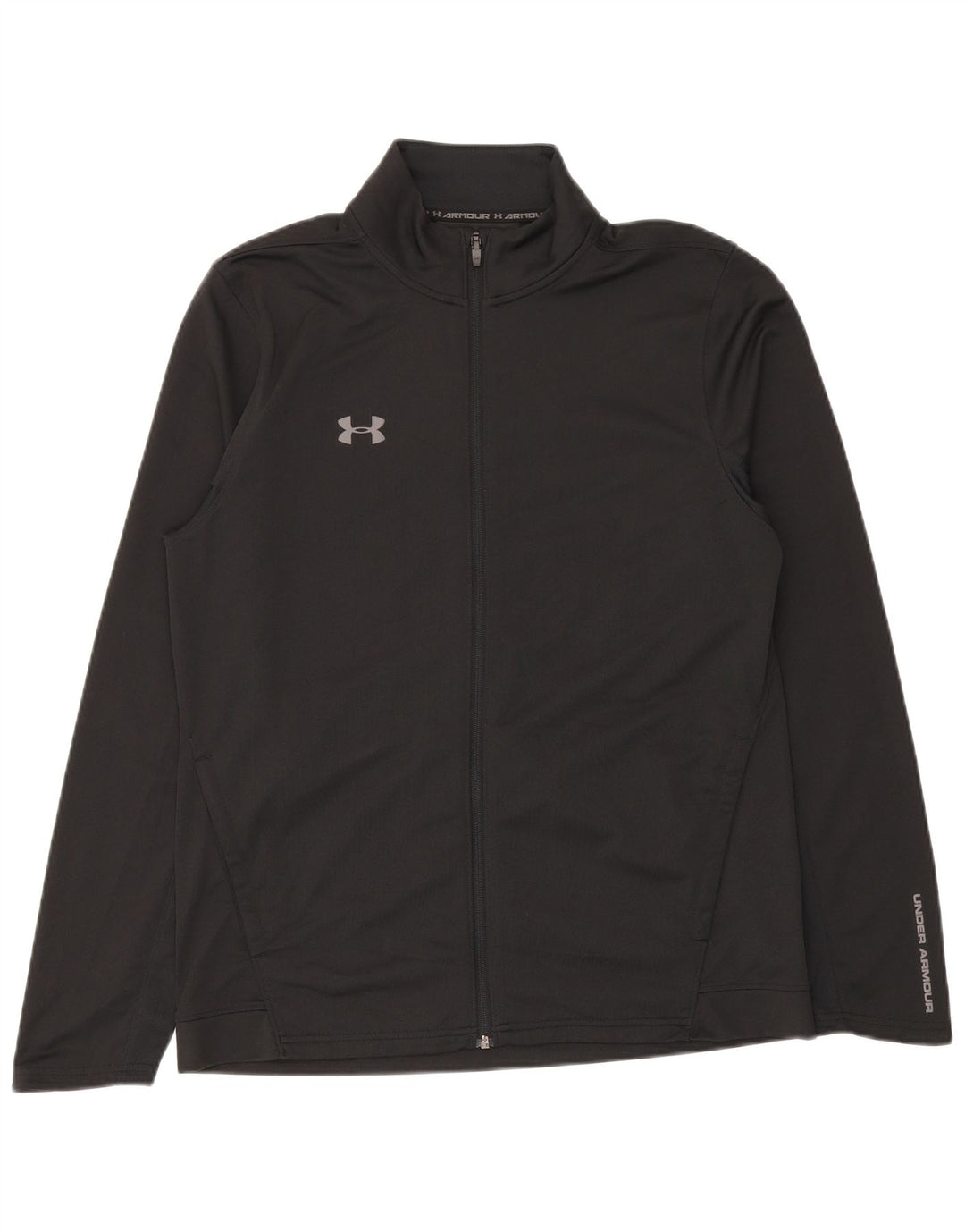 Under Armour Chaqueta de chándal para hombre, talla grande, poliéster negro