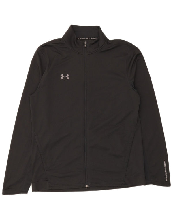 Under Armour Chaqueta de chándal para hombre, talla grande, poliéster negro