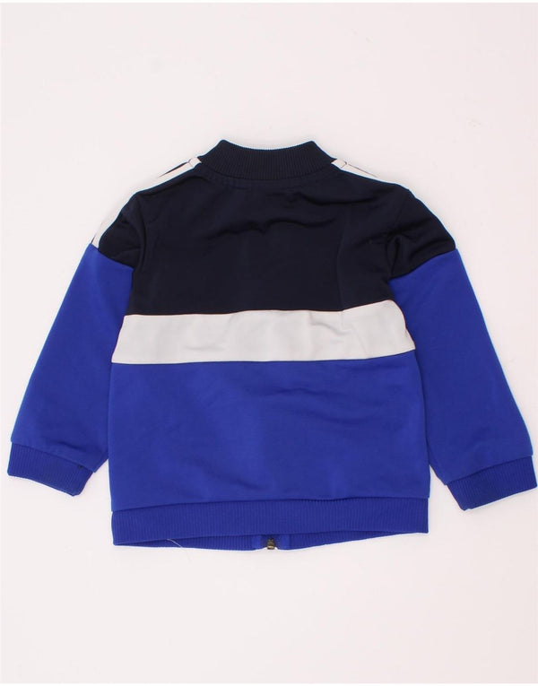 Adidas - Chaqueta de chándal para bebé niño, 12-18 meses, color azul