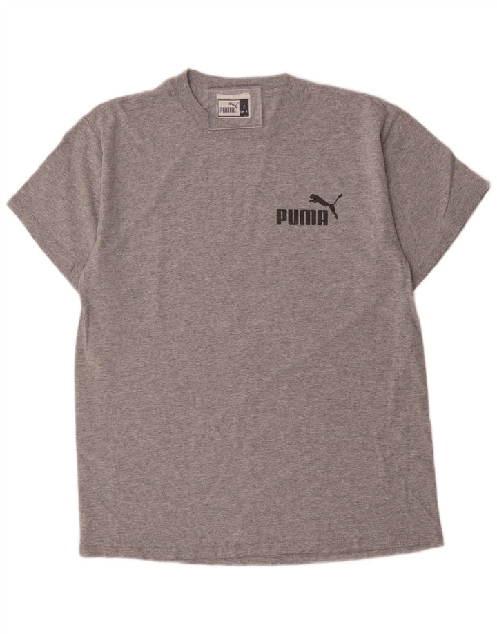 PUMA Camiseta gráfica para hombre Top grande gris