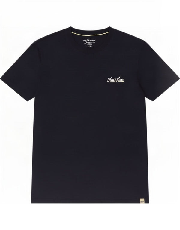 Jack & Jones Hombre Camiseta Top XL Azul Marino Algodón