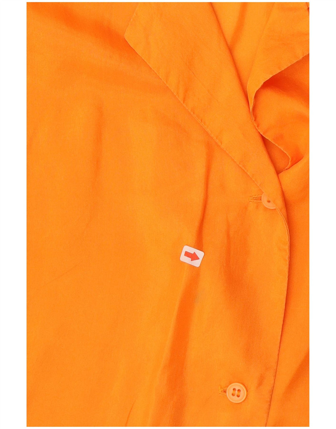 Vintage mujer camisa sin mangas blusa Reino Unido 14 naranja medio