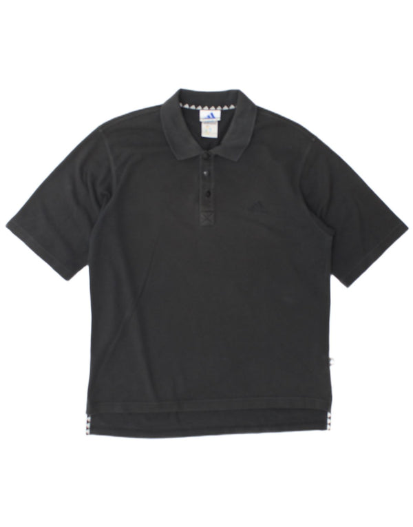 Adidas Polo para hombre UK 42/44 Grande Gris Algodón