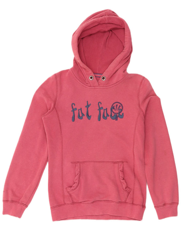 Fat Face - Sudadera con capucha para mujer, diseño gráfico, talla 40, color rosa medio