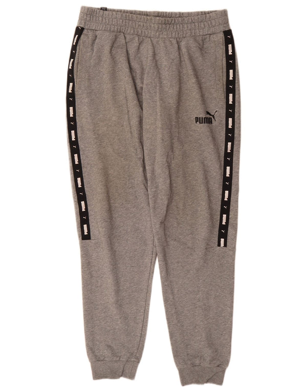 Puma Pantalones De Chándal Con Gráficos Para Hombre Joggers Large Gris Colorblock Sports