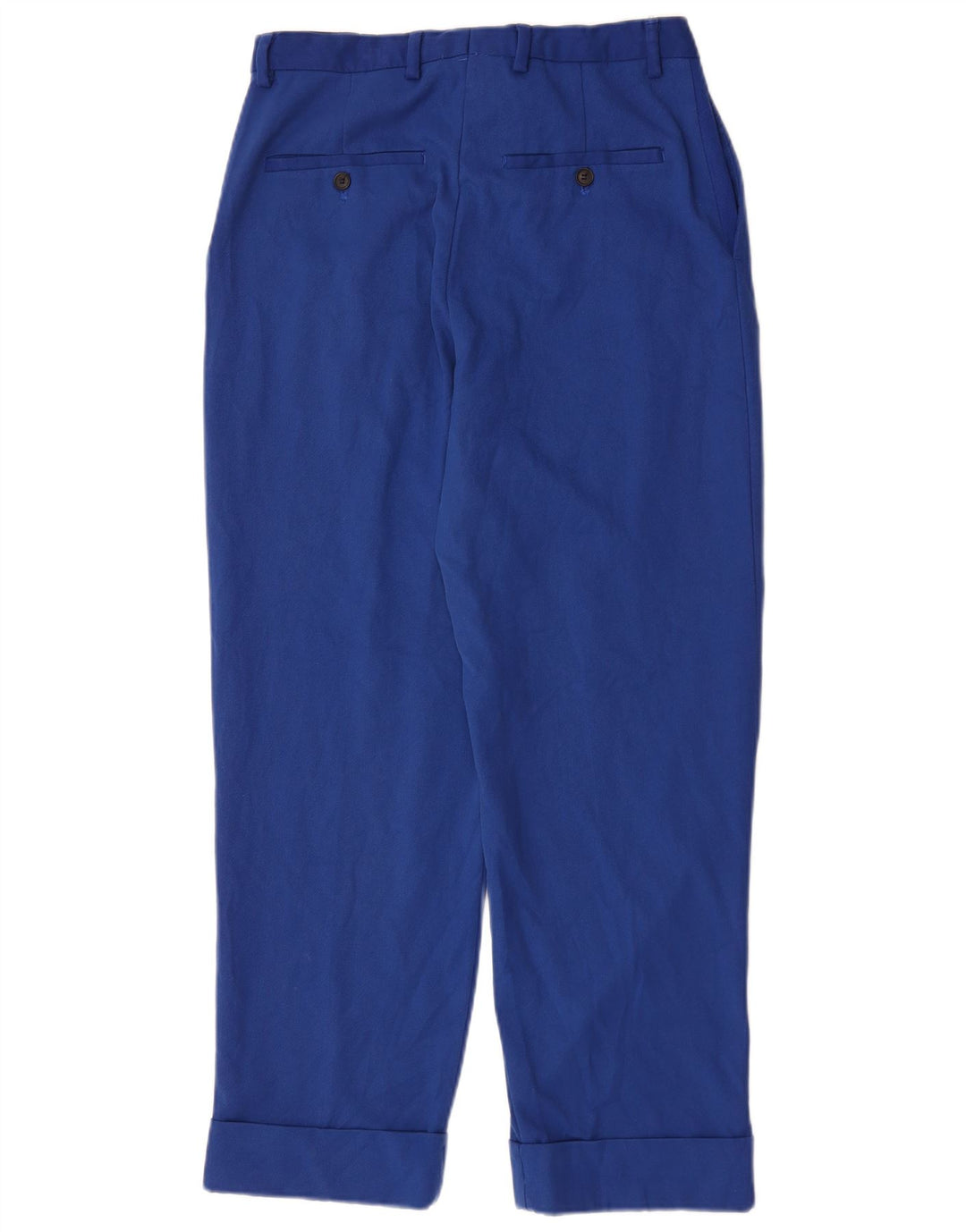 Zara Pantalón de traje con pinzas para hombre EU 38 Small W30 L29 Poliéster azul