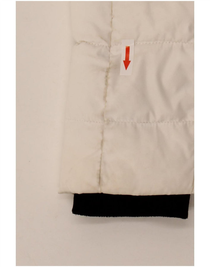 Superdry Chaqueta Acolchada Con Capucha Para Mujer UK 44 Poliéster Blanco Grande