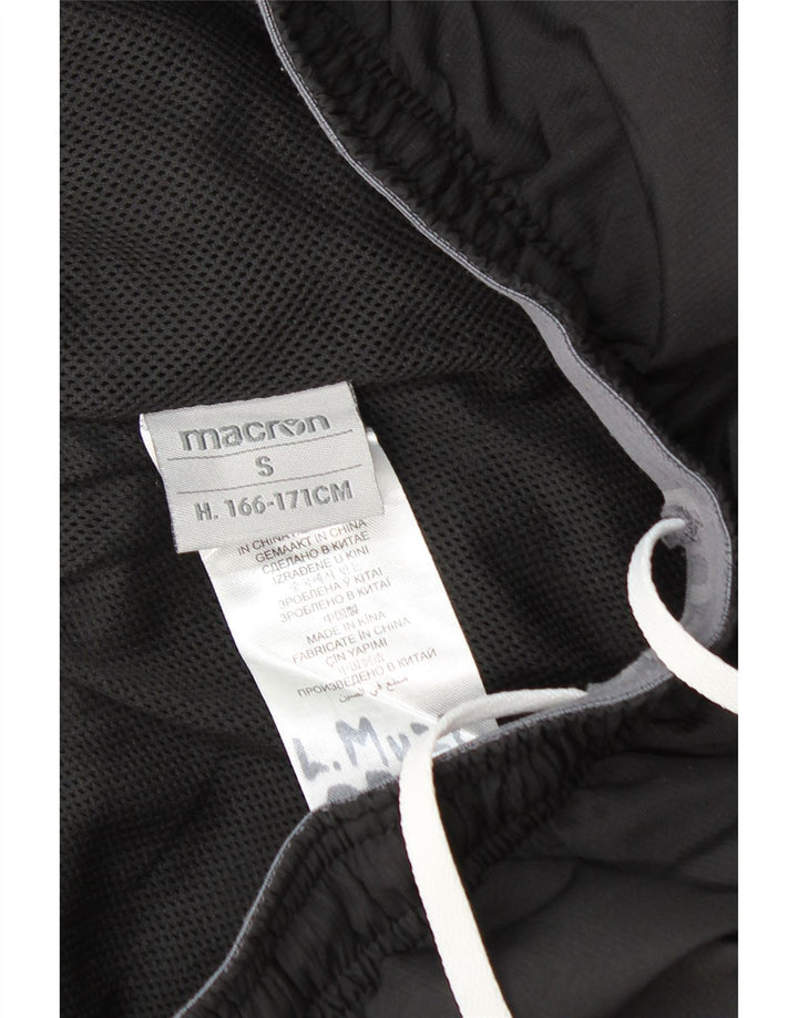 Macron Hombre Shorts Deportivos Pequeños Poliéster Color Block Negro