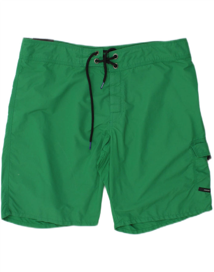 RRD Bañador con estampado gráfico para hombre, talla grande, verde