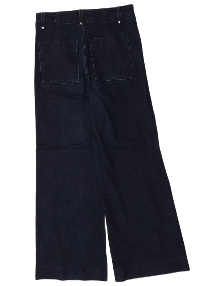 Zara Jeans De Pierna Ancha Para Mujer EU 40 Medium W30 L30 Azul Marino