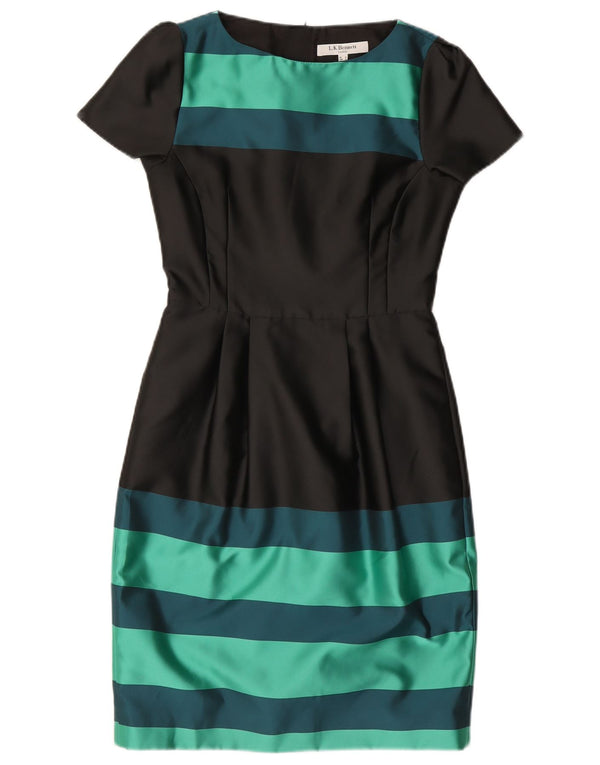 L.K. Bennett Vestido tubo para mujer UK 8 Small Poliéster color block negro