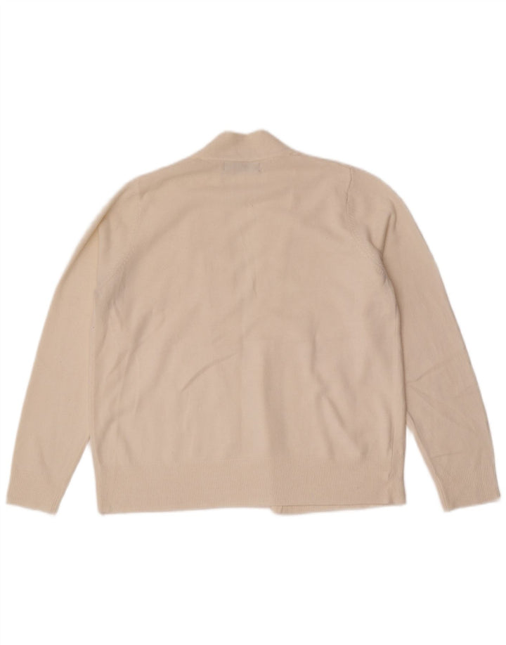 Marks & Spencer - Cárdigan abierto para mujer, talla 40, talla mediana, color blanco