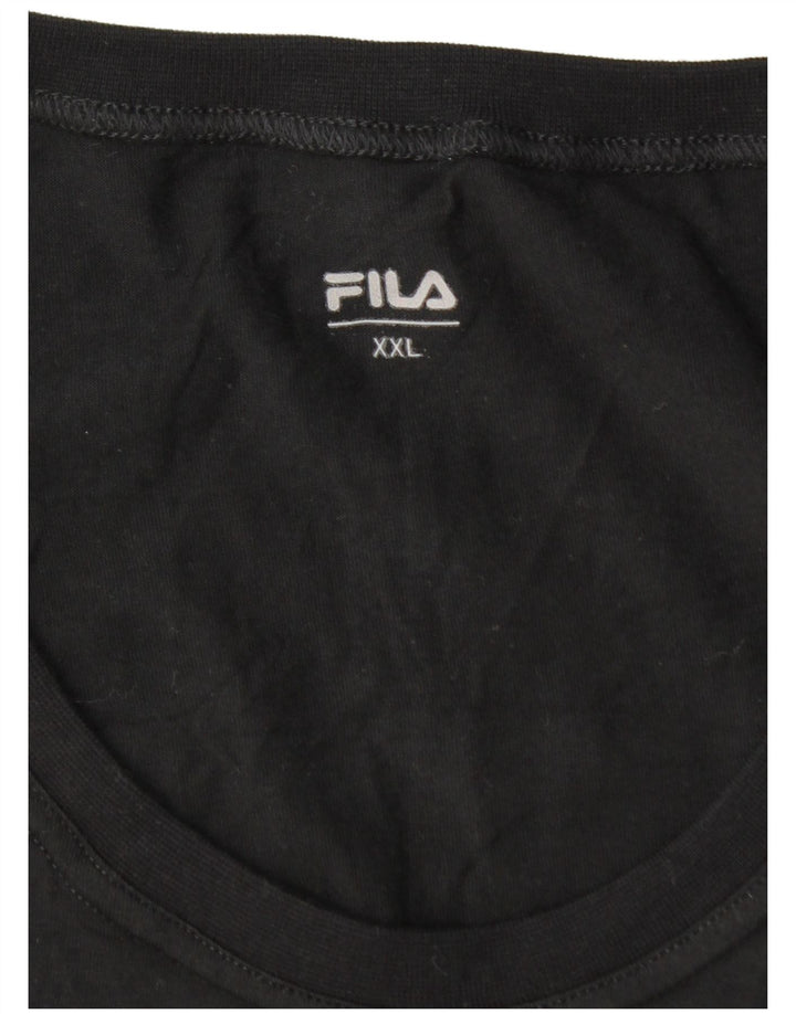 Fila Camiseta Hombre Top 2XL Negro