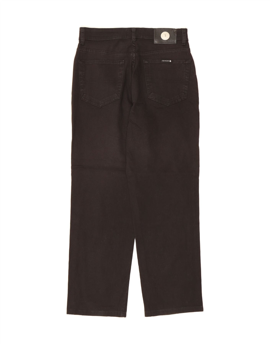 TRUSSARDI Mens Straight Jeans W32 L27  Black Cotton Vintage Trussardi and Second-Hand Trussardi from Messina Hembry 