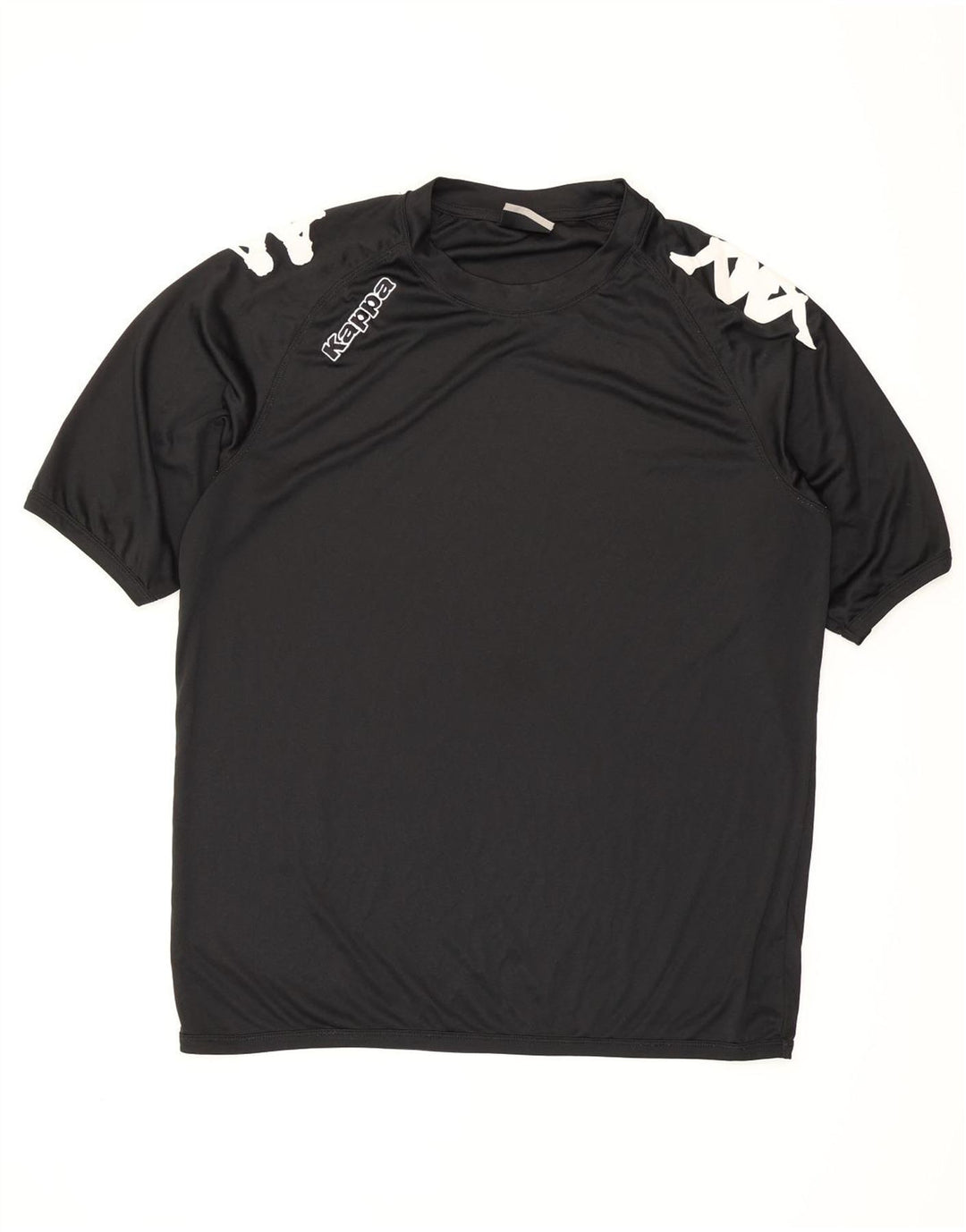 Kappa Hombre Camiseta Gráfica Top XL Negro