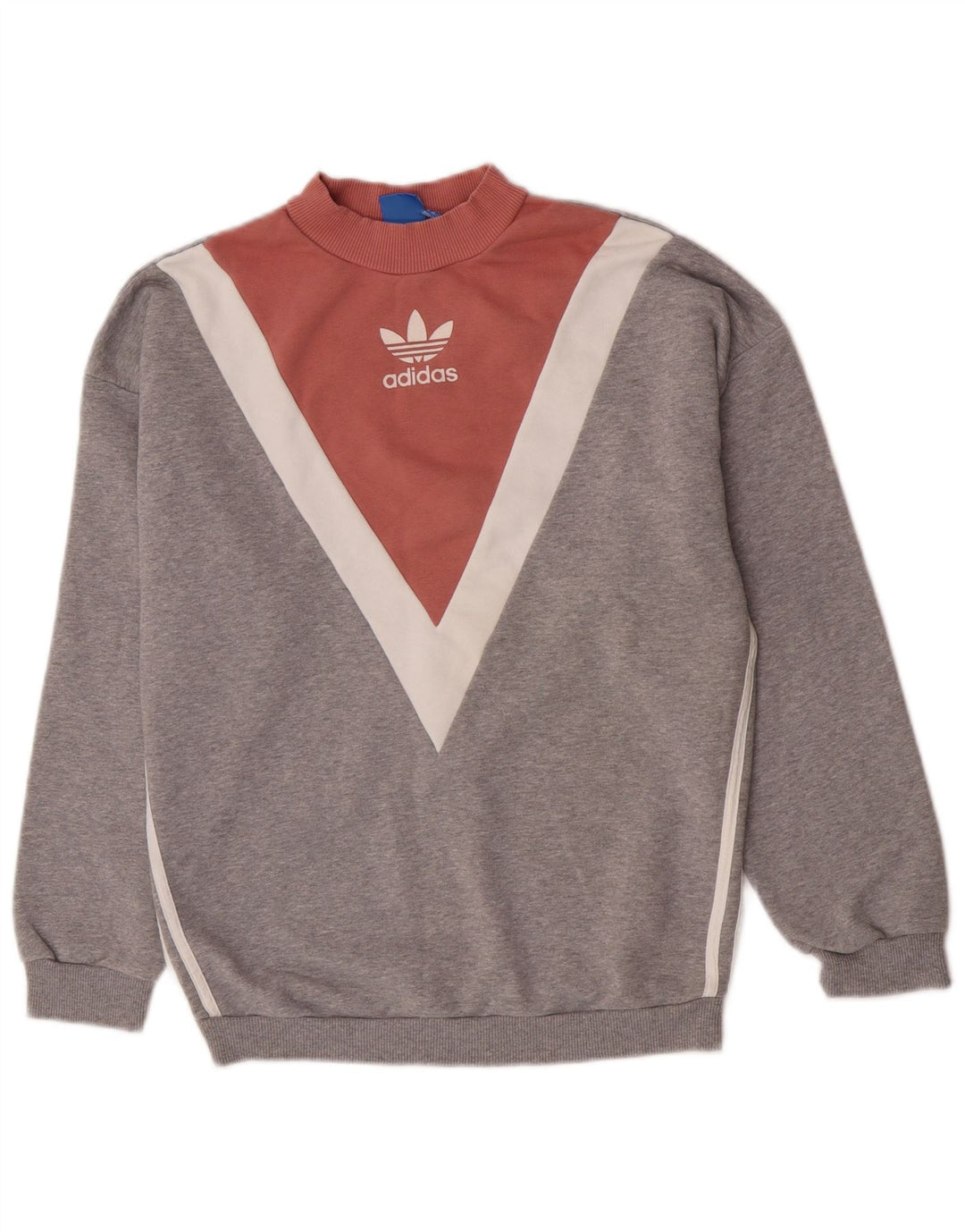 Adidas - Sudadera extragrande para mujer, talla 10, color gris pequeño