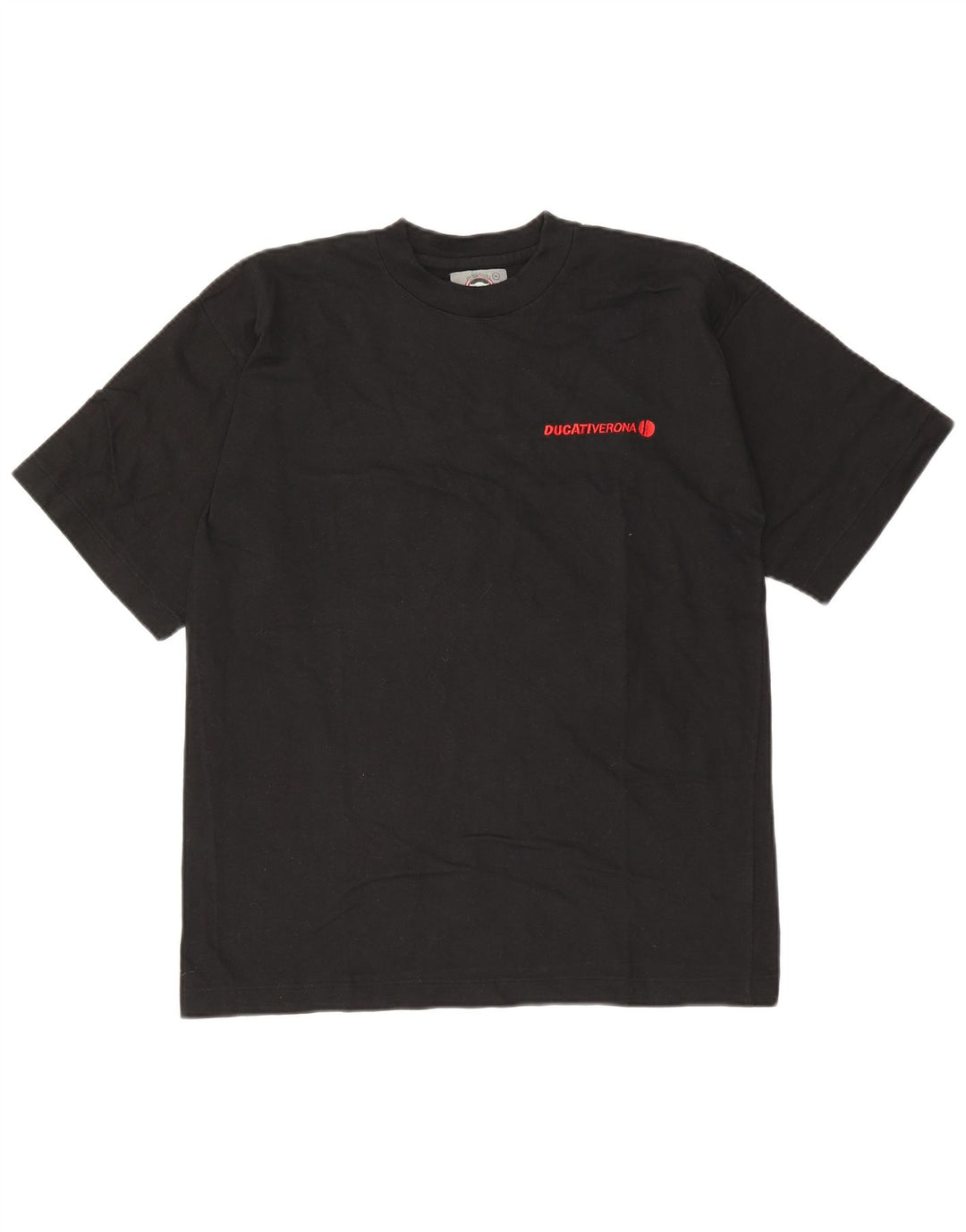 Ducati Camiseta gráfica para hombre Top Medium Black Cotton