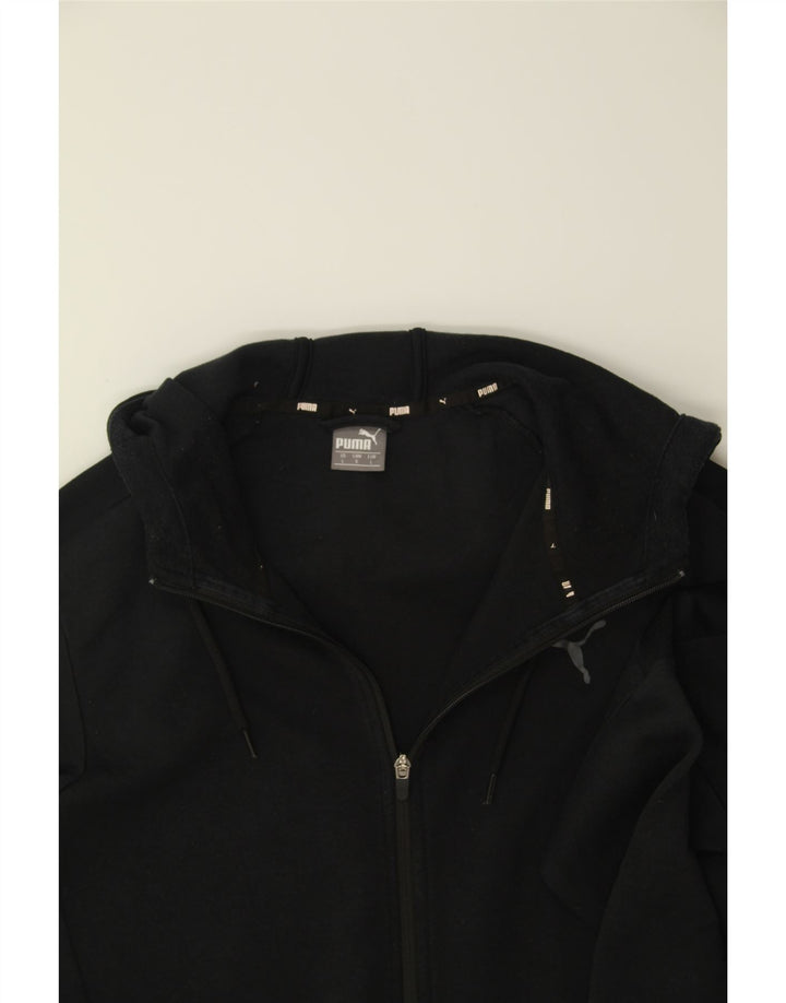 PUMA Mens Zip Hoodie Sweater Large Black Vintage Puma and Second-Hand Puma from Messina Hembry 