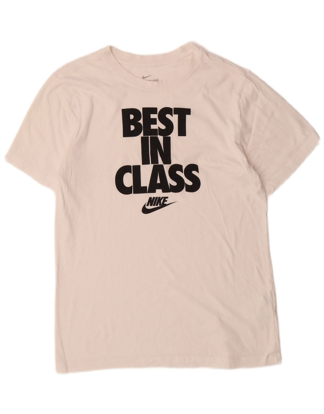 Nike Camiseta gráfica para hombre Top mediano de algodón blanco