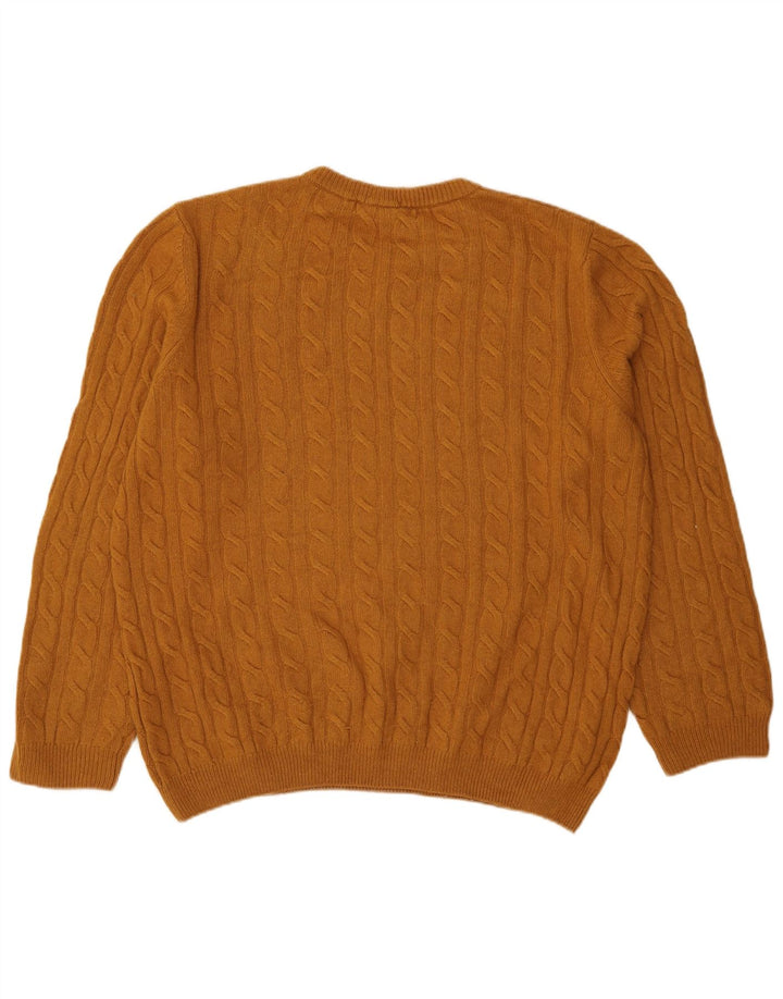 Timberland Jersey De Cuello Redondo Para Hombre Suéter De Lana Marrón Grande