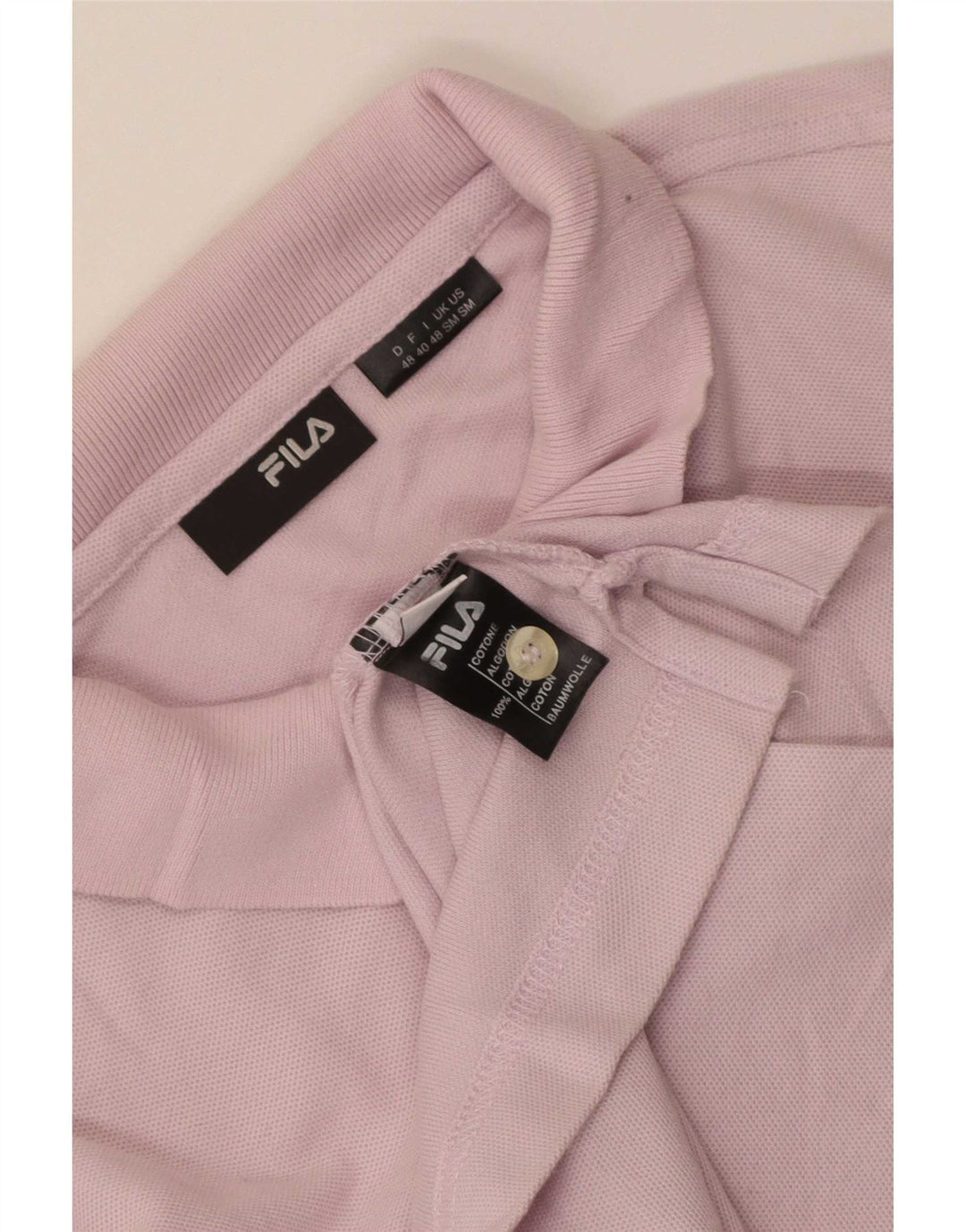 Fila Polo Hombre Pequeño Algodón Morado