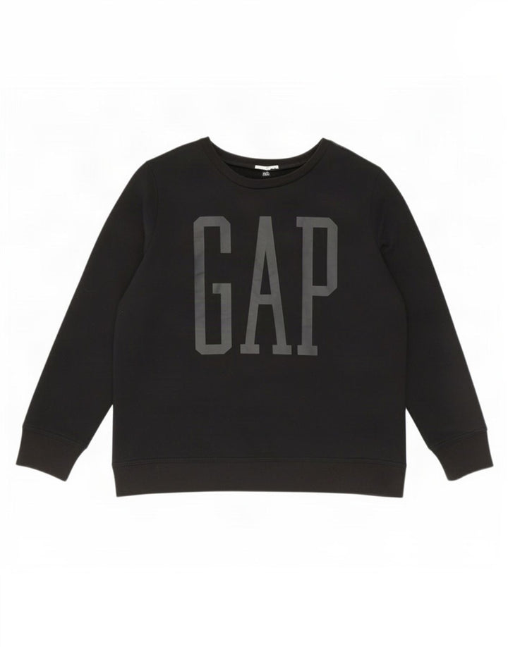 Gap - Sudadera gráfica para mujer, talla 40, talla mediana, algodón negro