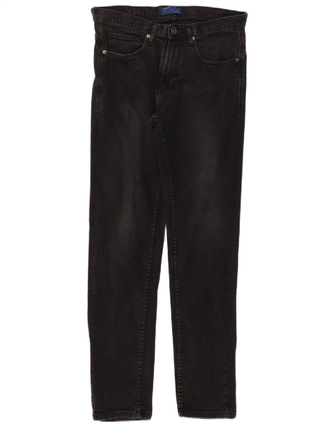 Zara Mens Slim Jeans EU 38 Small W30 L31 Algodón Negro
