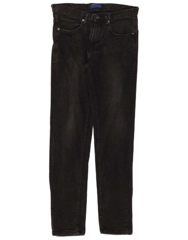 Zara Mens Slim Jeans EU 38 Small W30 L31 Algodón Negro