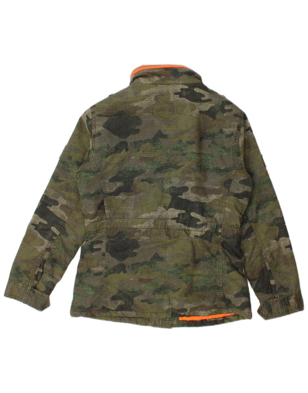 Superdry Abrigo cortavientos THE BROOKIE para niños 9-10 años Camuflaje verde