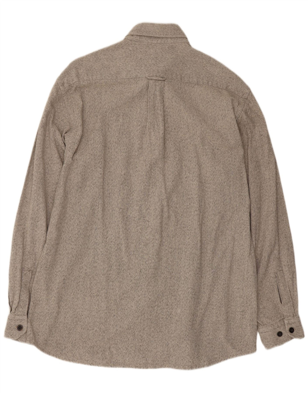 Hugo Boss Hombre Camisa de franela de algodón moteado gris grande