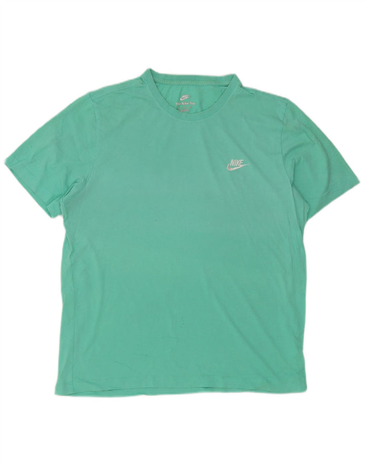 Camiseta Nike Hombre Top XL Turquesa Algodón