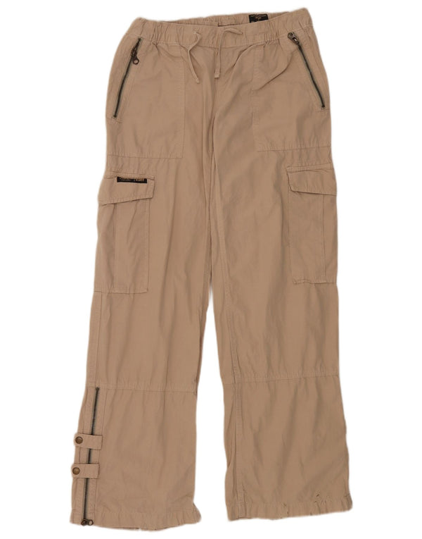 Pantalones cargo de pernera ancha Superdry para mujer W28 L32 Algodón beige