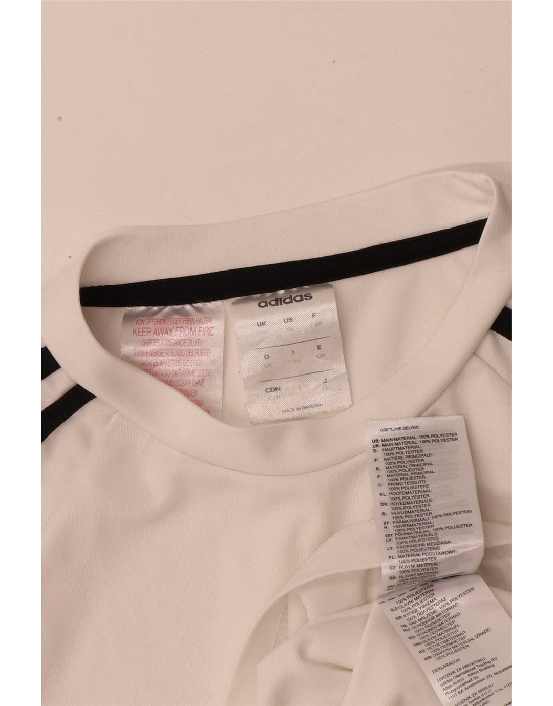 Adidas Chicos Climalite Camiseta Top 7-8 Años Blanco Poliéster