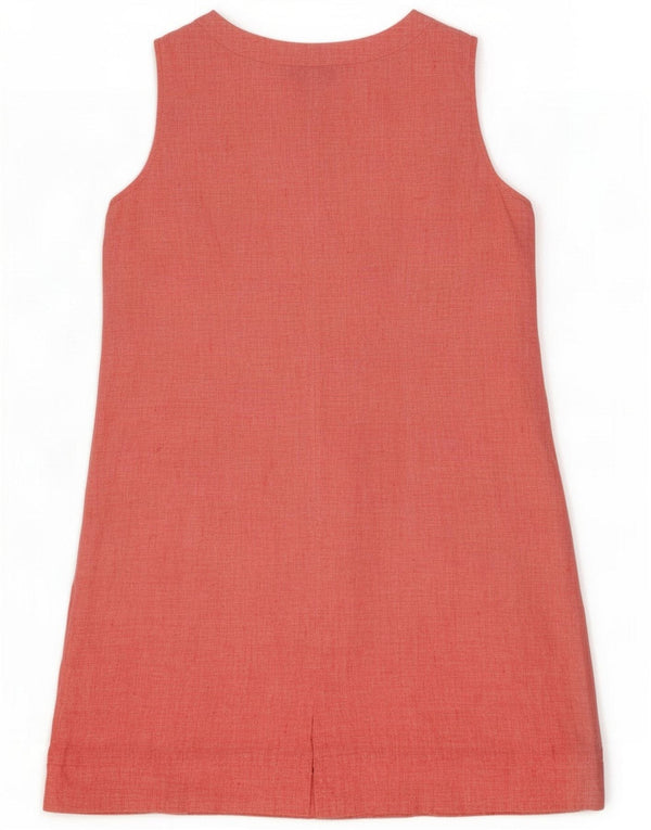 Tu Clothing Vestido acampanado sin mangas para mujer UK 20 2XL Lino rosa