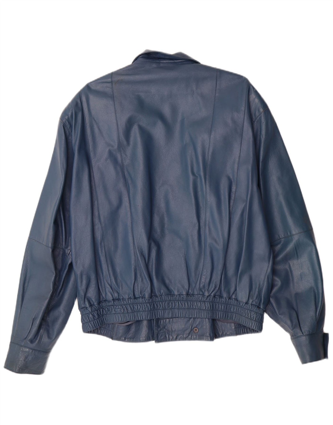 VINTAGE Chaqueta de cuero militar para hombre IT 52 XL Cuero azul