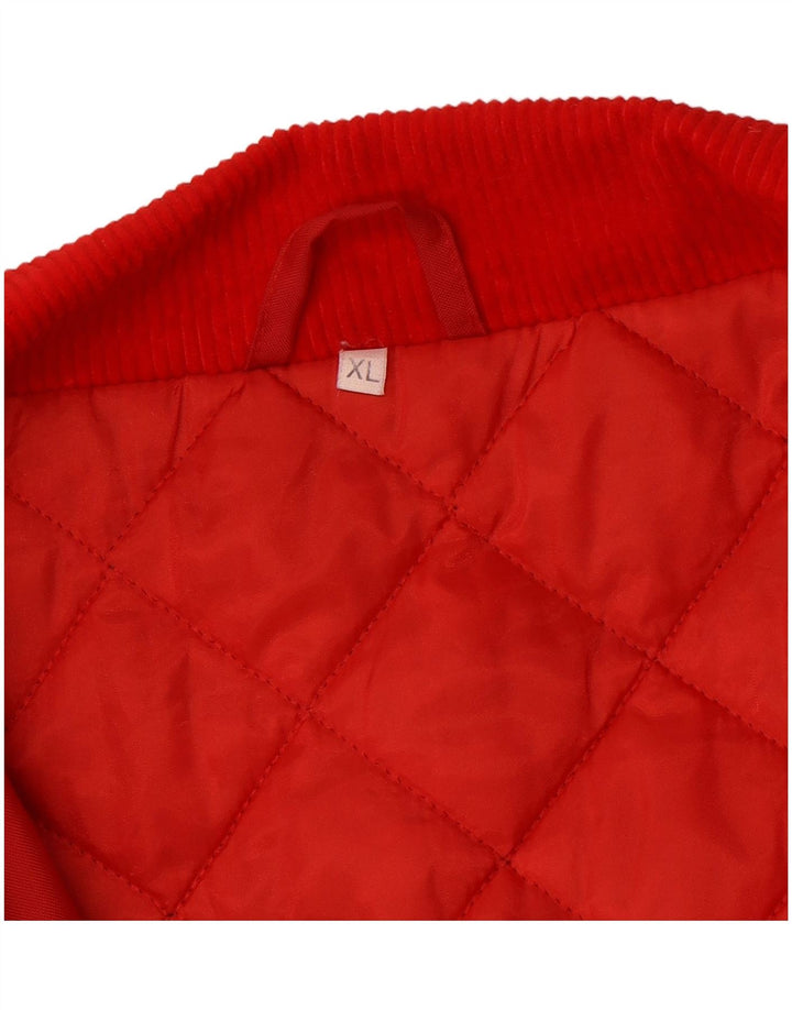 Vintage hombre abrigo Reino Unido 42 XL rojo