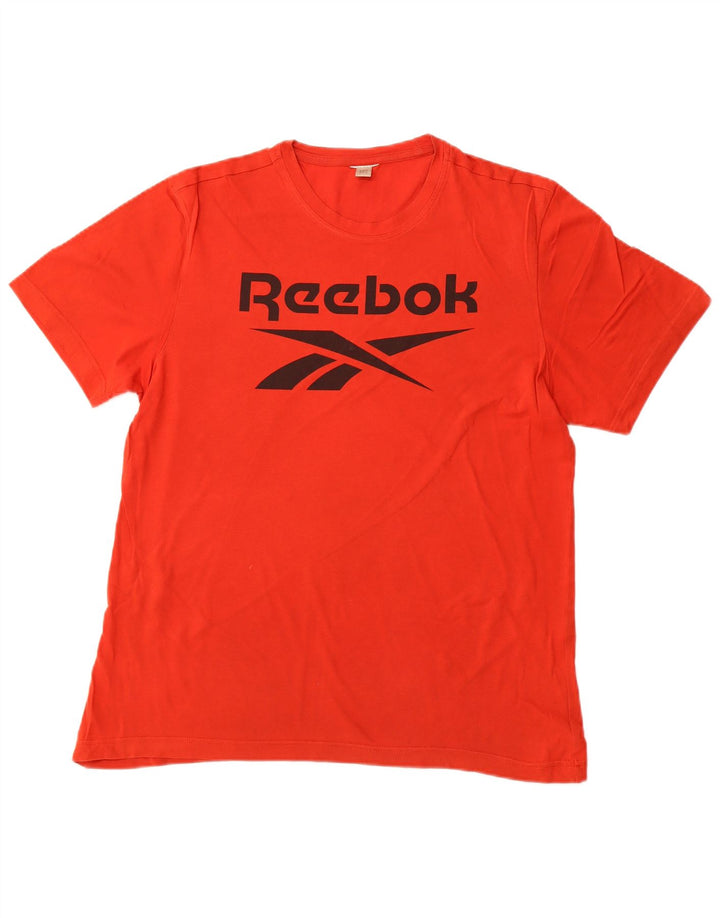 REEBOK Camiseta gráfica para hombre Top mediano naranja
