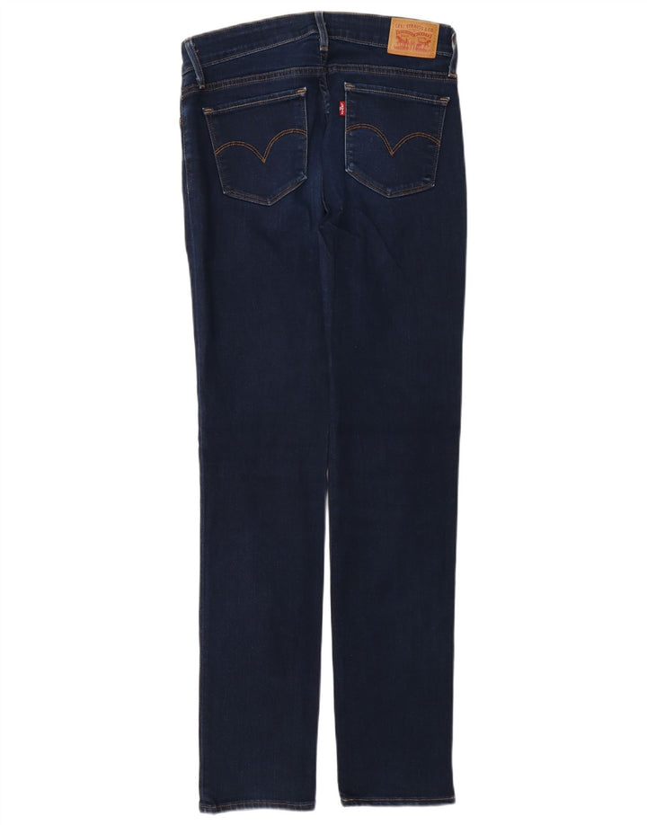 Levi's Mujer 712 Slim Jeans W28 L32 Algodón Azul Marino
