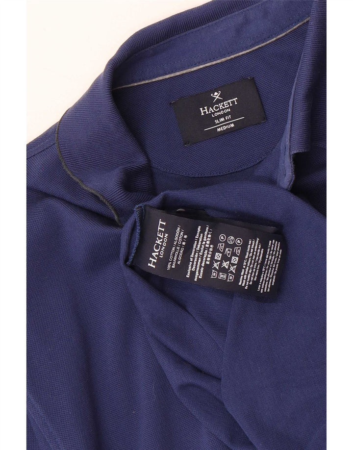 Hackett Polo Slim Fit De Algodón Azul Medio |